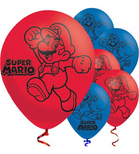BALÃO LATEX SUPER MARIO 11"